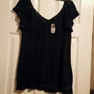 Navy Blue Blouse